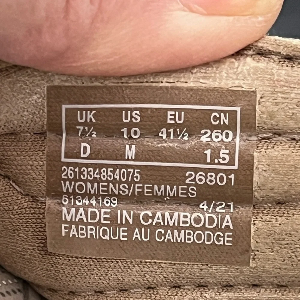 Clarks Cloudstepper Sz 10 Tan Sandals Flip Flops Comfort Vacation Coastal Beach